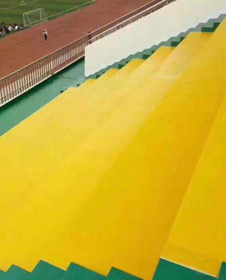 红安球场台阶翻新修补改造